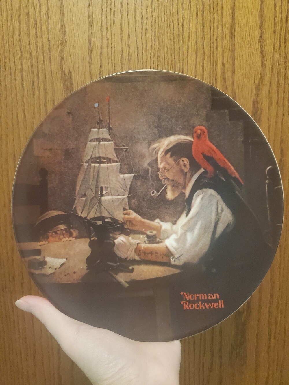 Knowles Norman Rockwell Plate - "The Ship Builder"